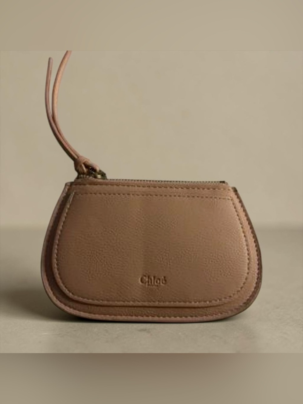 Chloe Elegant Novelty Pouch Card Case ~ Soft Pink